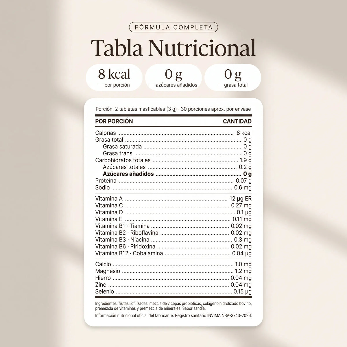 Hydra Flora Íntima de 7 Cepas + Colágeno