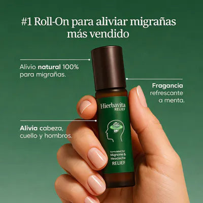 Hierbativa by Wondere | Roll-On botánico para la migraña