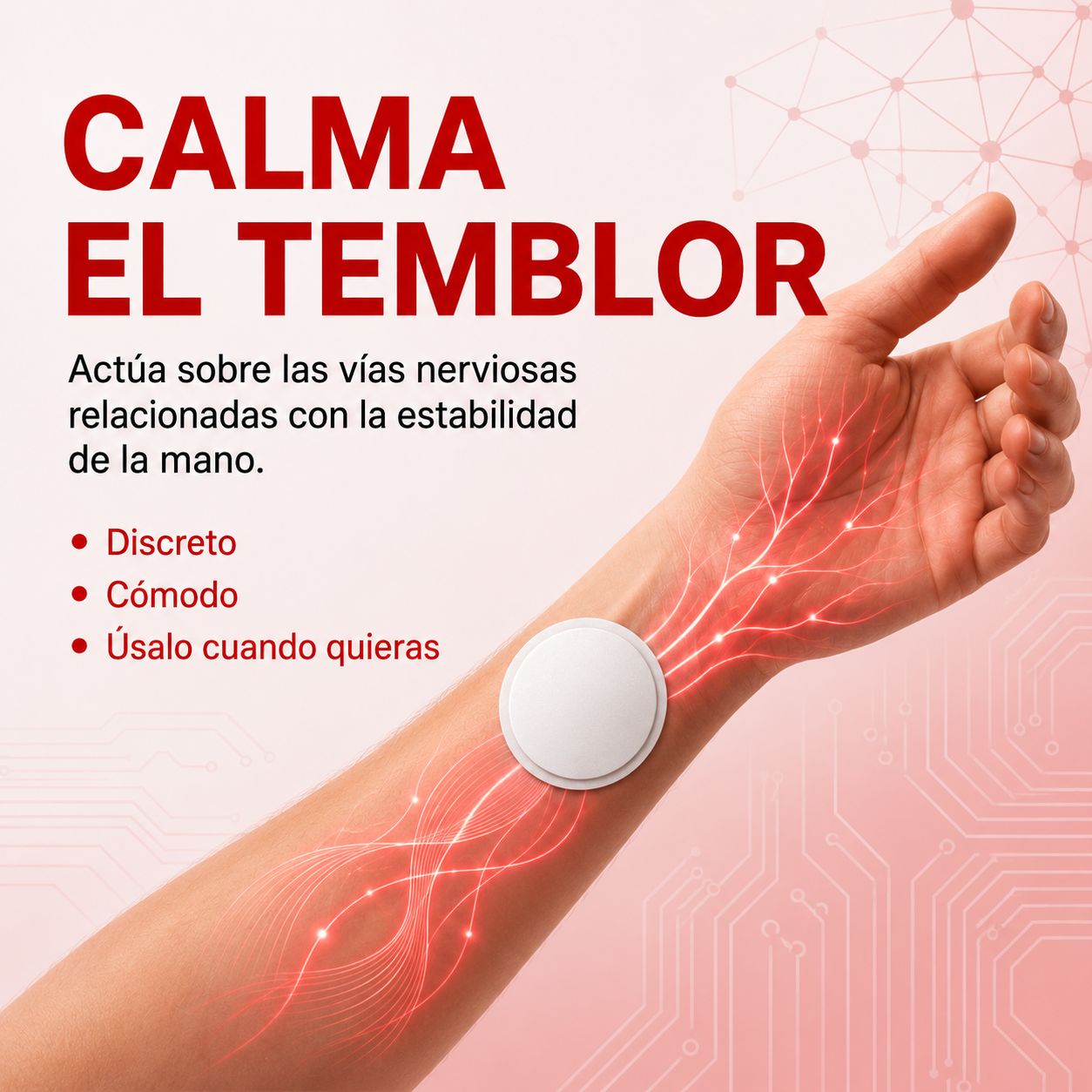 Parche de control de temblores SteadyHands