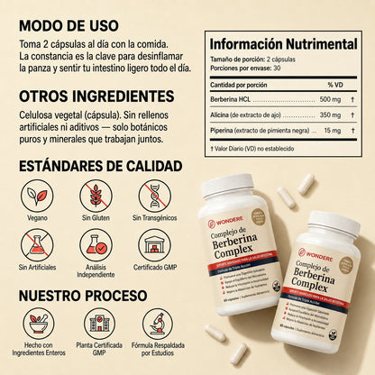Berberina complex | Limpieza Intestinal Profunda 8 en 1