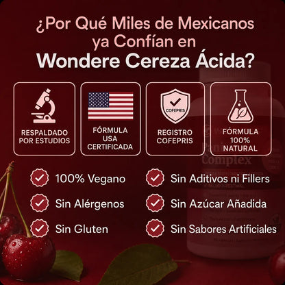 Cereza Ácida Complex | Alivio Articular y Cardiovascular 3,600 mg
