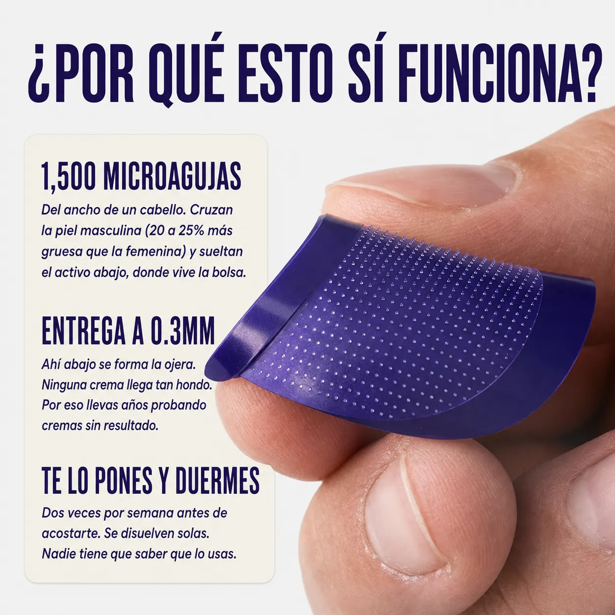 Parches de Microagujas para Ojeras y Bolsas
