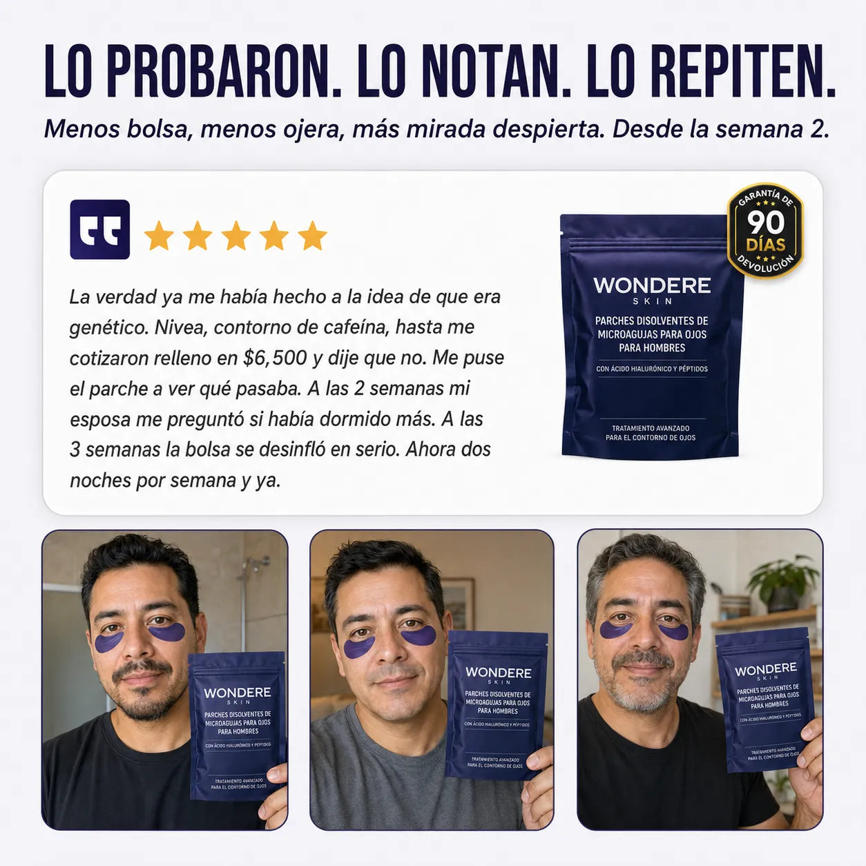 Parches de Microagujas para Ojeras y Bolsas