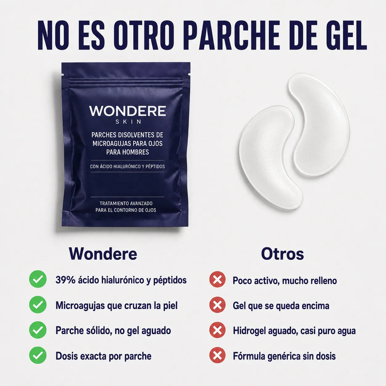 Parches de Microagujas para Ojeras y Bolsas