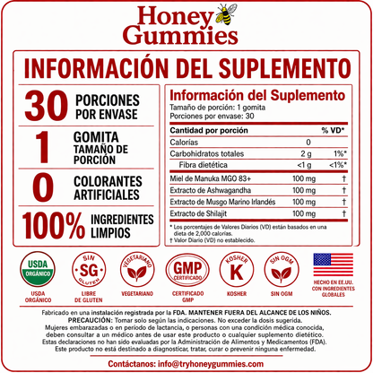 Honey gummies | impulso masculino