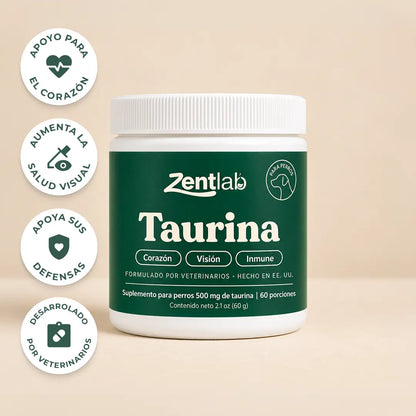 Zentlab | Taurina 500mg Cardioprotectora para Perros
