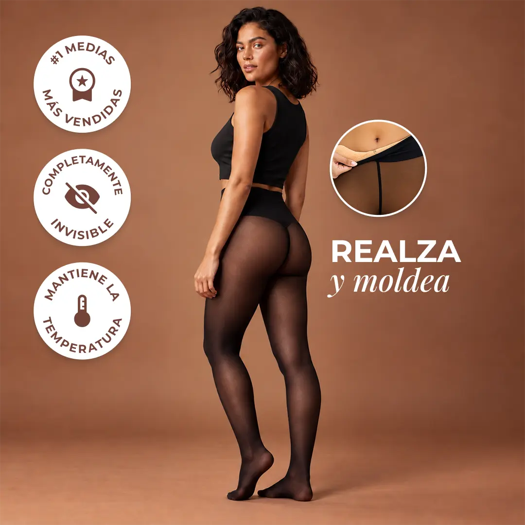Zentlab | Medias Térmicas Efecto Piel con Control de Abdomen