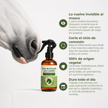 Repelente insectos para caballo