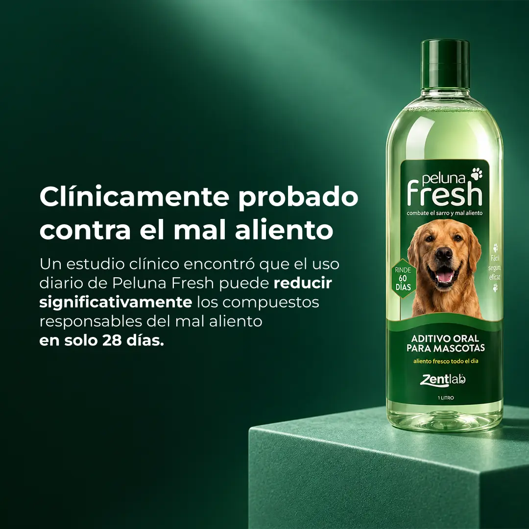 Peluna Fresh — Aditivo oral en agua para perros (botella 1 L, rinde ~60 días).