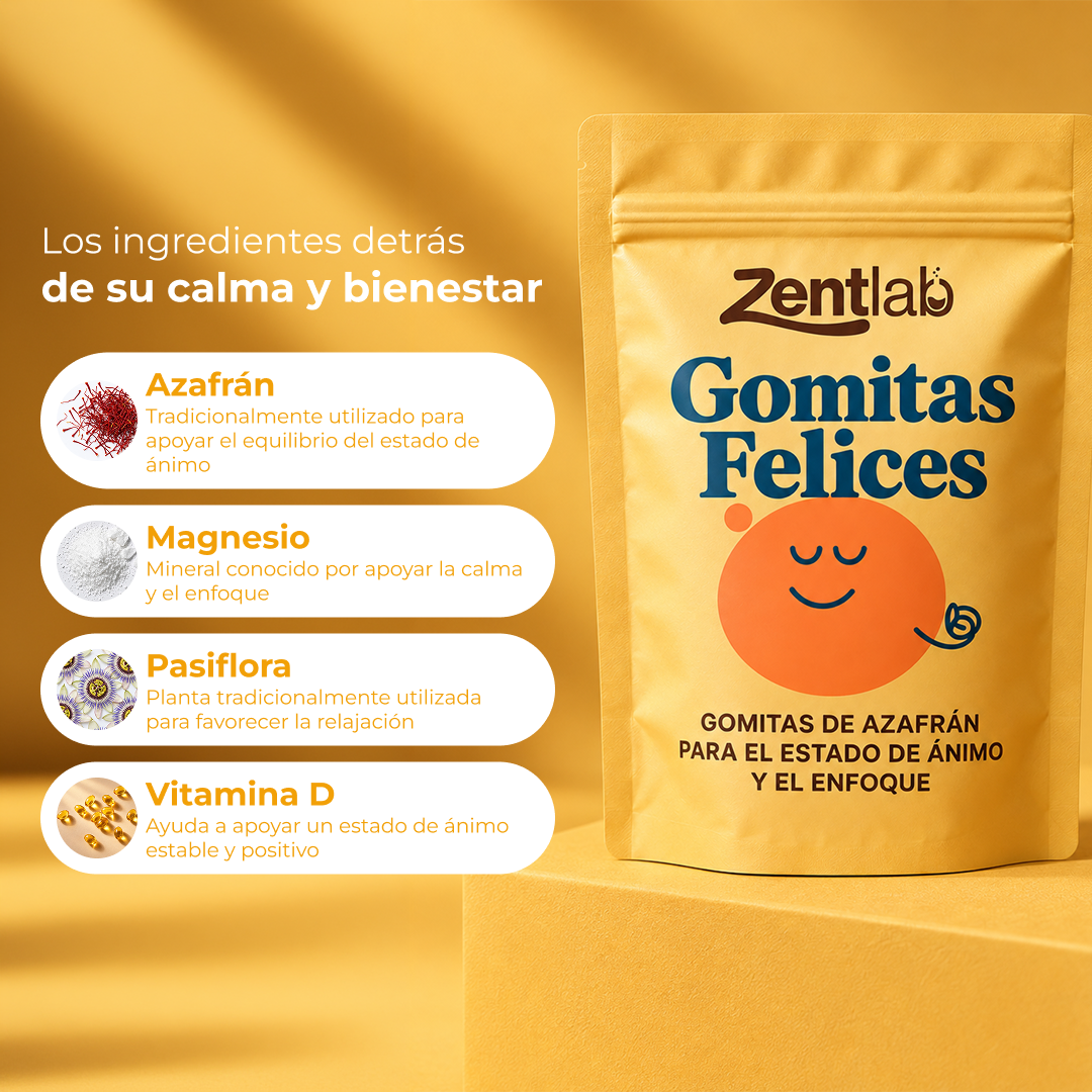 Zentlab | Gomitas de Azafrán para la Calma y el Enfoque