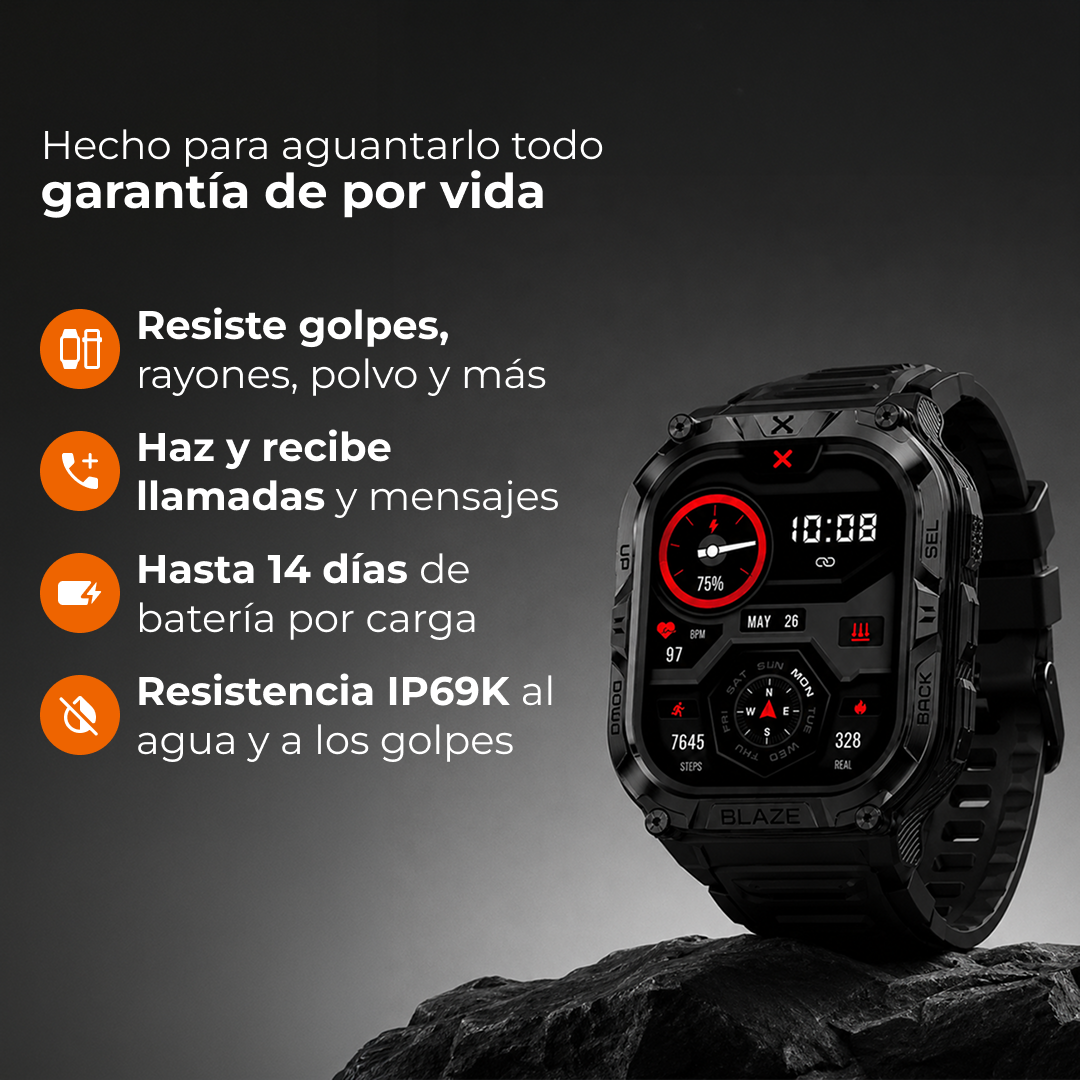 CARBINOX BLAZE – SMARTWATCH DE ALTA RESISTENCIA
