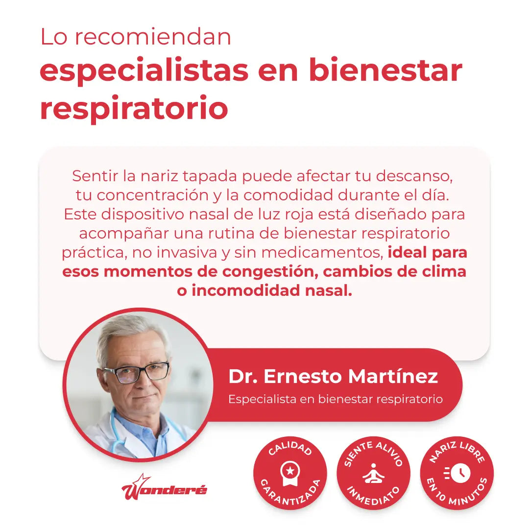 Sinuvox | Terapia de Luz Roja Nasal 660nm