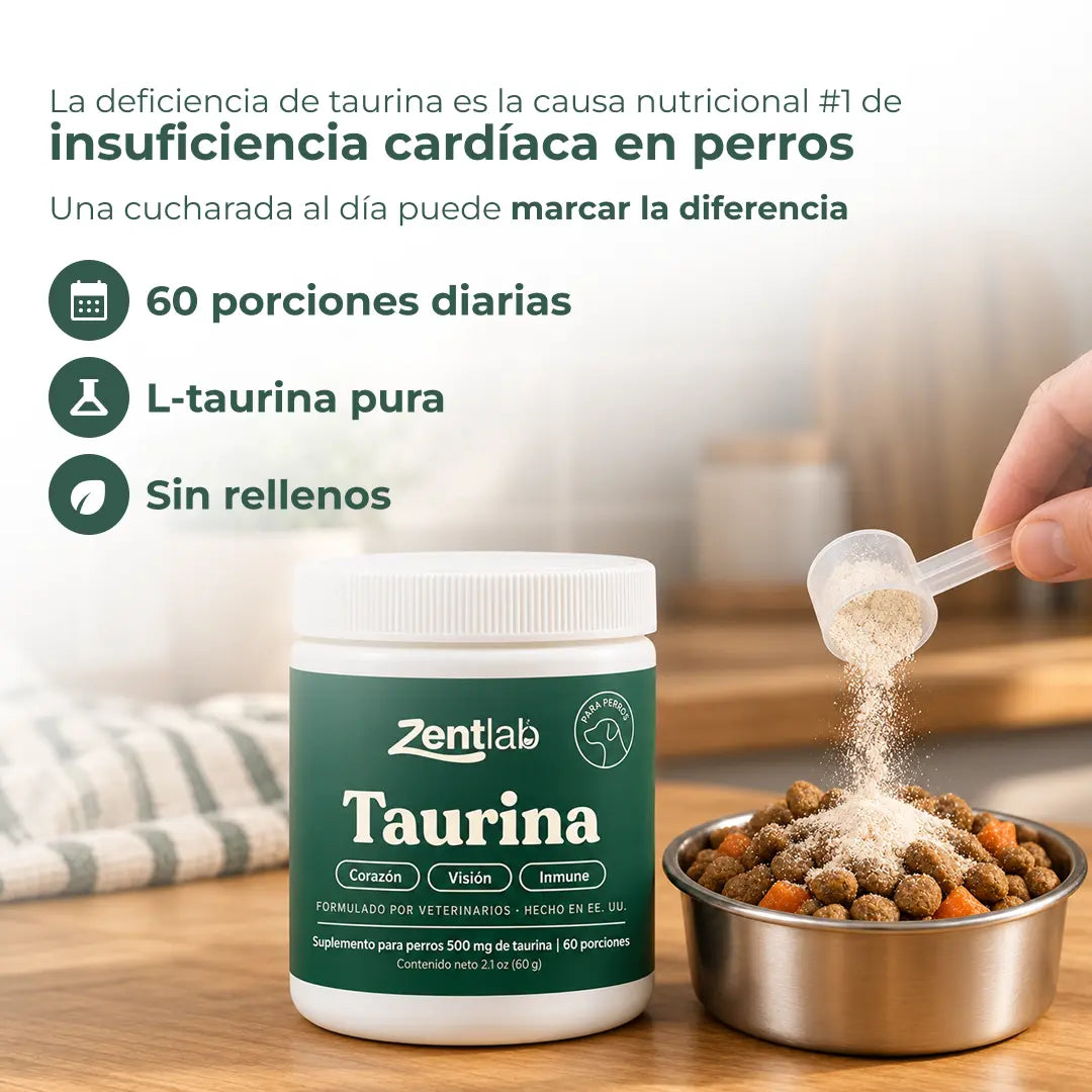 Zentlab | Taurina 500mg Cardioprotectora para Perros