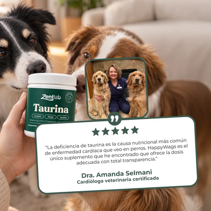 Zentlab | Taurina 500mg Cardioprotectora para Perros