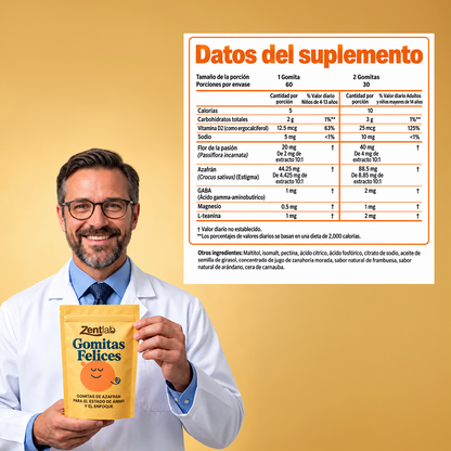 Zentlab | Gomitas de Azafrán para la Calma y el Enfoque