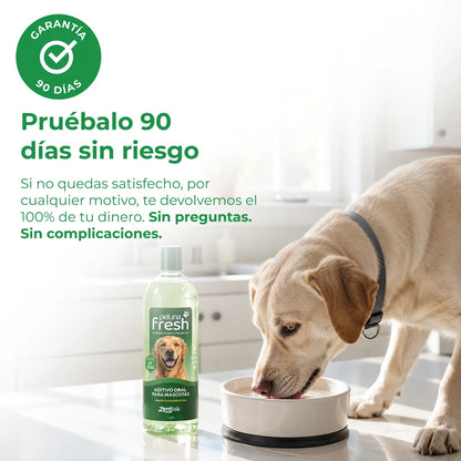 Peluna Fresh — Aditivo oral en agua para perros (botella 1 L, rinde ~60 días).