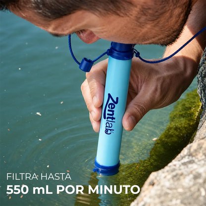 Zentlab | Filtro de Agua de Emergencia sin Luz ni Pilas