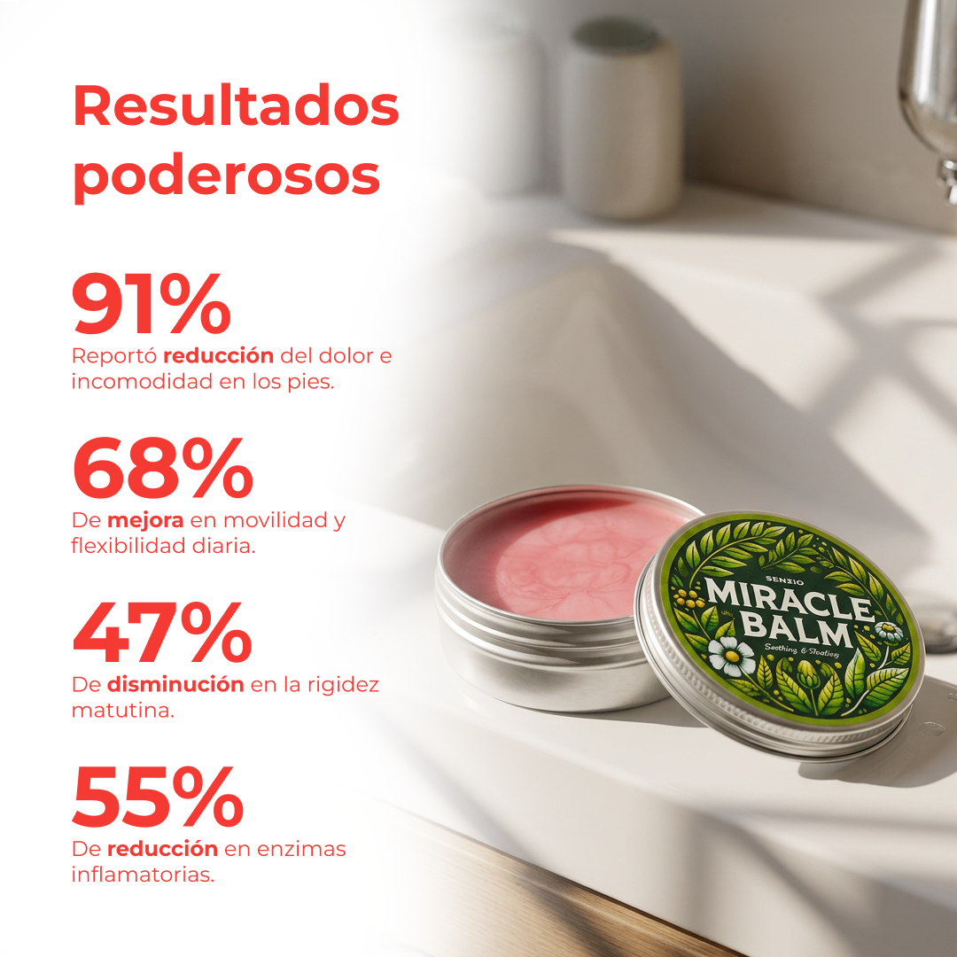 La fórmula Senzio Miracle Balm para la recuperación de los pies