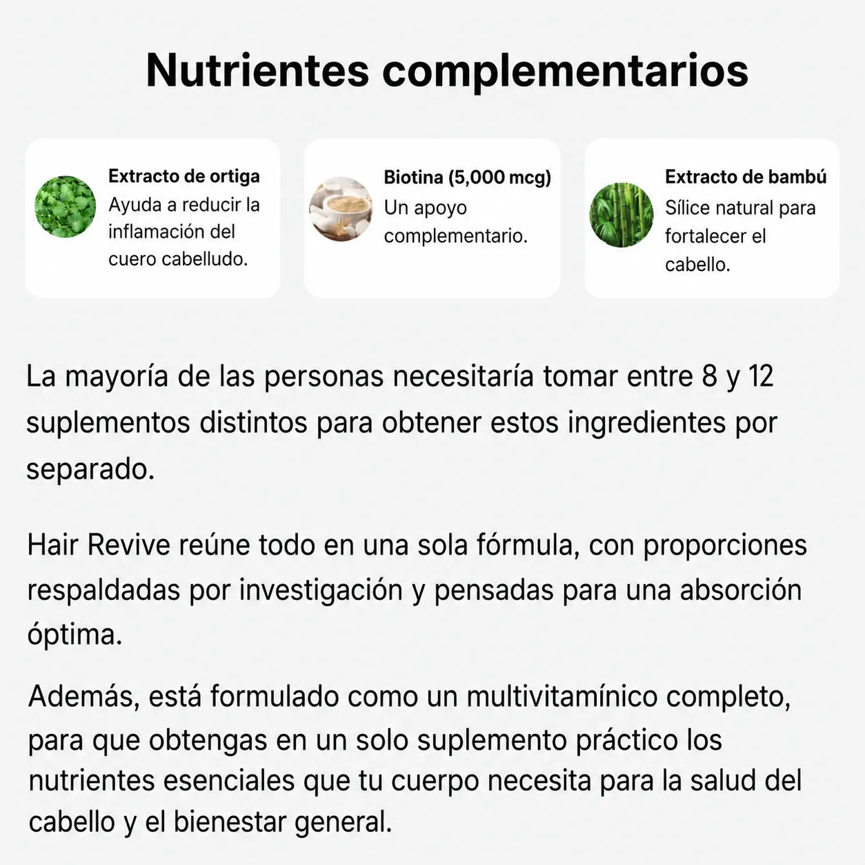Gomas cabello fuerte