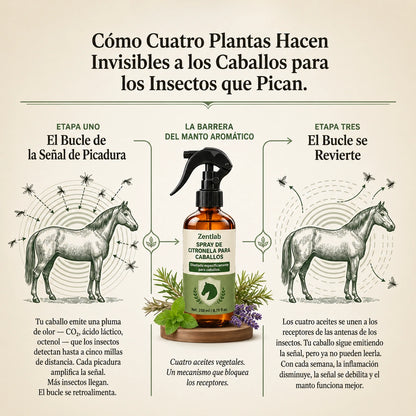 Repelente insectos para caballo